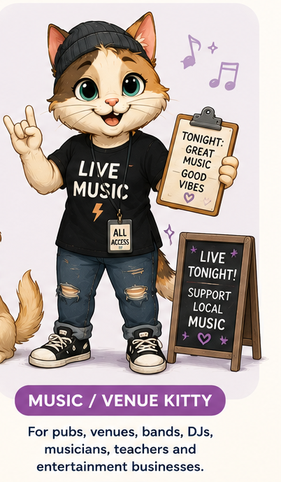 Music venue character card